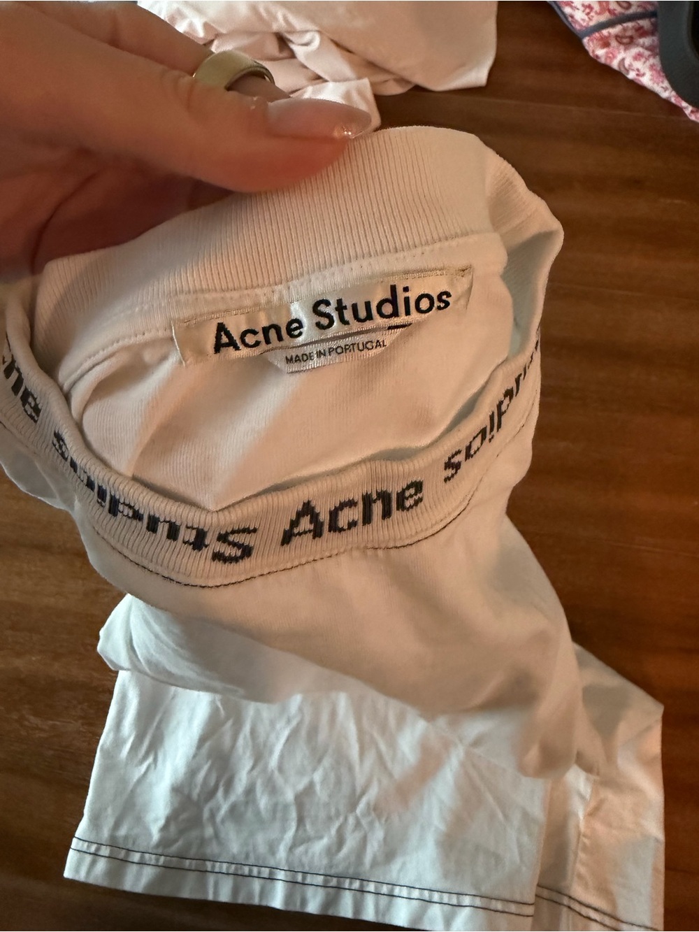 Acne Studios White Basic Tee